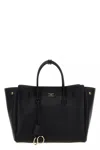 Balenciaga Women Black Leather Mini Carry All Hampton Shopping Bag In Black