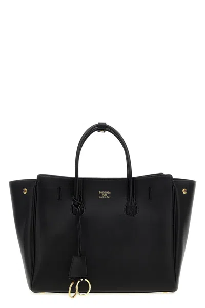 BALENCIAGA BALENCIAGA WOMEN SMALL 'CARRY ALL HAMPTON' SHOPPING BAG