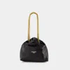 Balenciaga Small Leather Tote Bag With Chain-link Strap In 1000