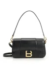 Balenciaga Small Hourglass Magnetic-closure Shoulder Bag In Black