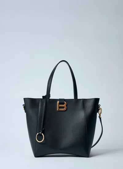 Balenciaga Women Small Hourglass Soft Tote Bag In Black