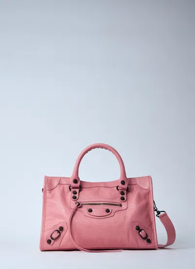 Balenciaga Women Small Le City Handbag In Pink