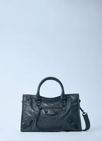 Balenciaga Women Small Le City Handbag In Gray