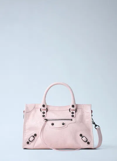 Balenciaga Women Small Le City Handbag In Pink