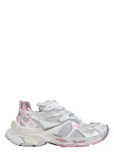 BALENCIAGA WOMEN'S SNEAKER RUNNER WHITE/TAUPE/PINK