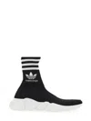 Balenciaga X Adidas Speed High-top Sneakers In Black