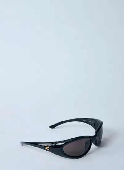 Balenciaga Women Sporty B Round Af Sunglasses In Black