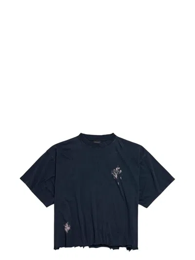 BALENCIAGA WOMEN'S SS CROPPED T-SHIRT