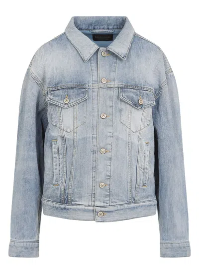 BALENCIAGA WOMEN'S STANDING COLLAR JACKET