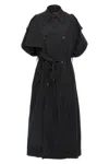 Balenciaga Stole Trench Coat Coats And Trench Coats Black In Black