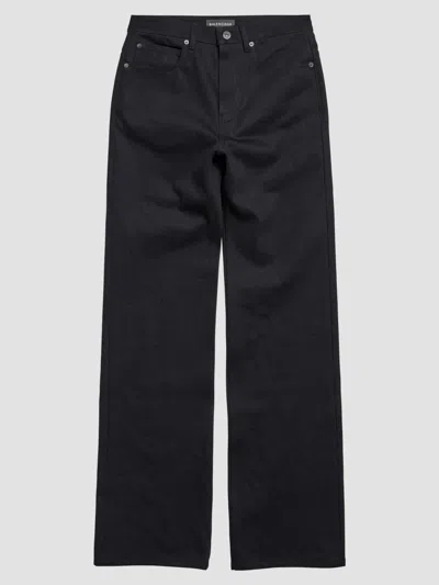 Balenciaga Women's Straight Fit Pants In Black