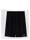 Balenciaga Black Stretch Nylon Bermuda Shorts