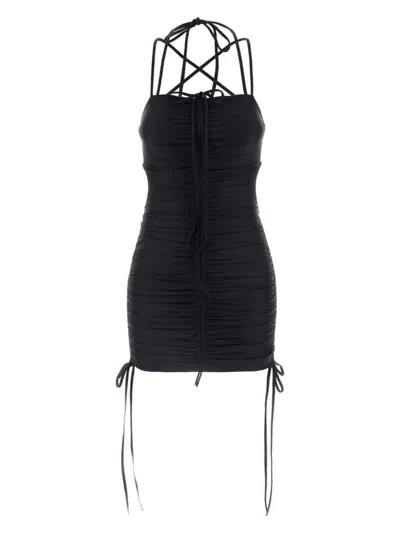 BALENCIAGA WOMEN'S STRETCH NYLON MINI DRESS