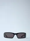 Balenciaga Women Sunset Rectangle Sunglasses In Black
