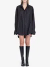 Balenciaga Suspended Shirt Dress In Black