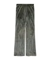 Balenciaga Velvet Sweatpants In Green