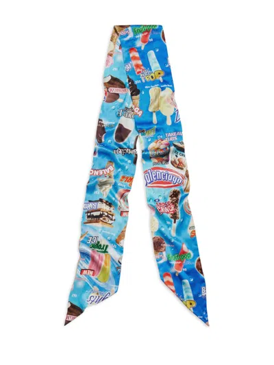 Balenciaga Women's Sweet Treat Scarf In Blue