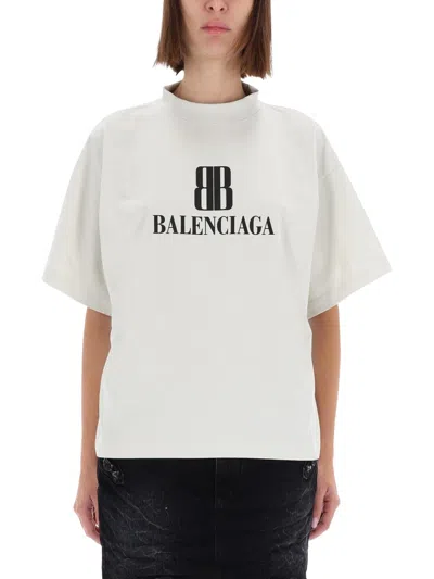 BALENCIAGA BALENCIAGA WOMEN T-SHIRT WITH LOGO
