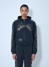 Balenciaga Women Tacky Tattoo Zip-up Sweatshirt In Blue
