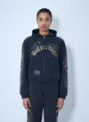 Balenciaga Women Tacky Tattoo Zip-up Sweatshirt In Blue