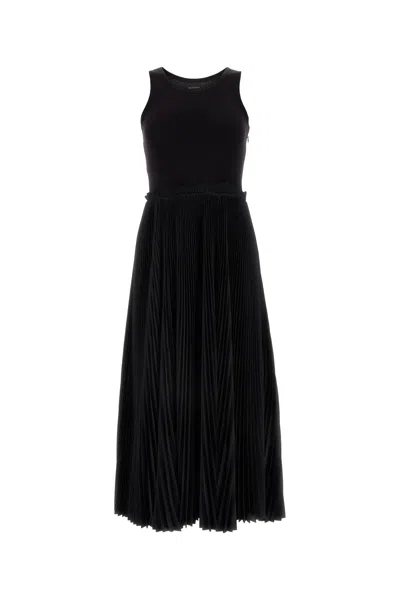Balenciaga Women Tanktop Pleat Dress In Black