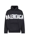 Balenciaga New Tape Type Sweatshirt In Black