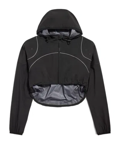 Balenciaga Women's Techwear Cropped Jacket In Black