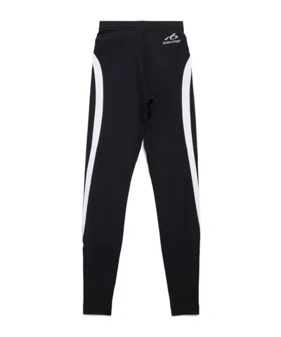 Balenciaga Women's Techwear Leggings In Black/white In Multi