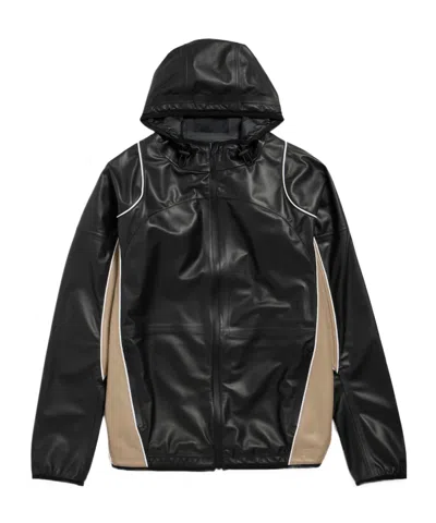 Balenciaga Women's Techwear Windbreaker In Beige/black/white