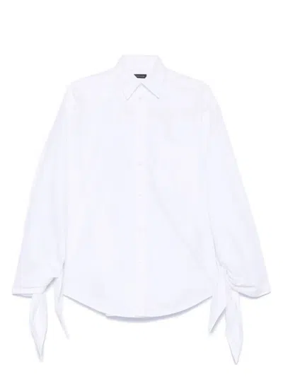 BALENCIAGA WOMEN'S TIED CUFFS BLOUSE SHIRT