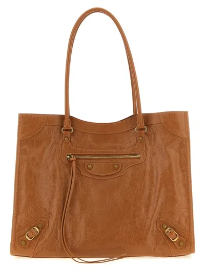 Balenciaga Women 'tote Le City M' Shoulder Bag In Brown