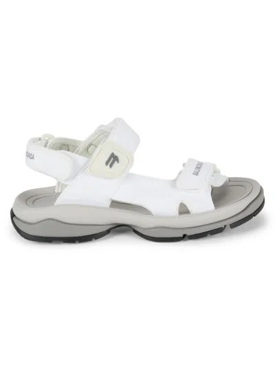 BALENCIAGA WOMEN'S TOURIST LOGO SANDALS