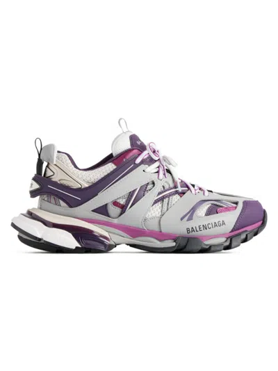 Balenciaga Women's Track Sneakers In Grey Purple