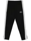Balenciaga Logo-embroidered Track Pants In Black