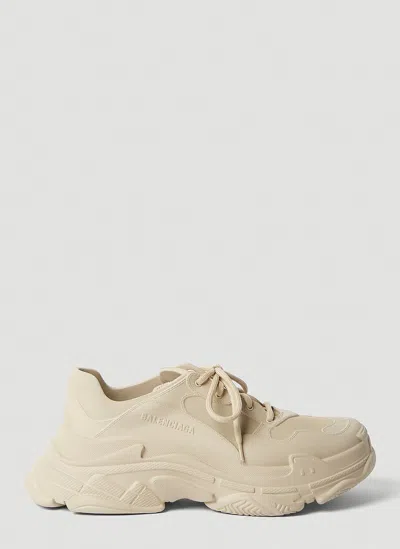 Balenciaga Triple S Mold Sneakers In Cream