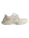 Balenciaga Triple S.2 Gandient Mesh And Nylon Inserts With Used-effect In White