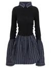 Balenciaga Layered Sweater Featuring Collared Neck In Multi
