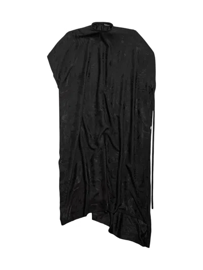Balenciaga Women's Tropical Flowers Easy Maxi Dress In Black