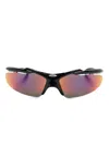 Balenciaga Turbo D-frame Sunglasses Iridescent Lenses In Multi