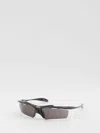 Balenciaga Rectangle Sunglasses With Dark Lenses And Nylon In Black