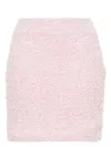Balenciaga Pink Cotton Blend Tweed Mini Skirt In Pink