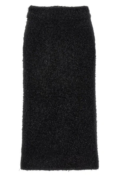 BALENCIAGA BALENCIAGA WOMEN TWEED MIDI SKIRT