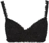 Balenciaga Adjustable Straps Textured Fabric Top In Black