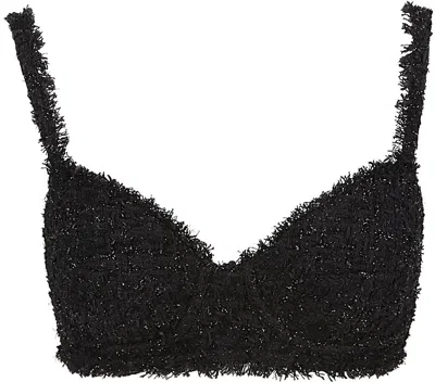 BALENCIAGA WOMEN'S TWEED TOP