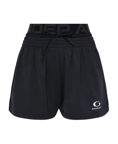 Balenciaga Women's Under Armour Running Shorts In Black