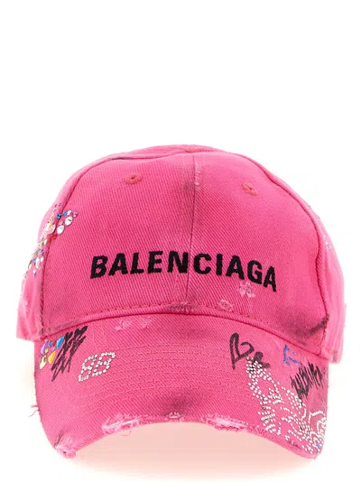 Balenciaga Women 'upcycled' Cap In Pink