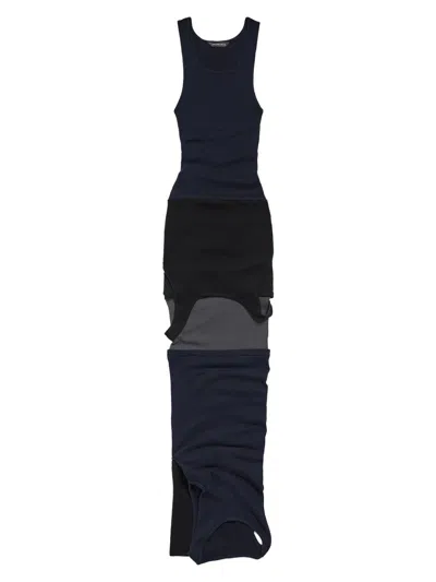 Balenciaga Women's Upside Down Dress In Black Multi