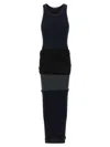 Balenciaga Women Upside Down Long Dress In Blue