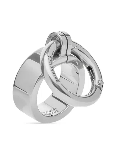 Balenciaga Women's Utility 2.0 Ring In Silver