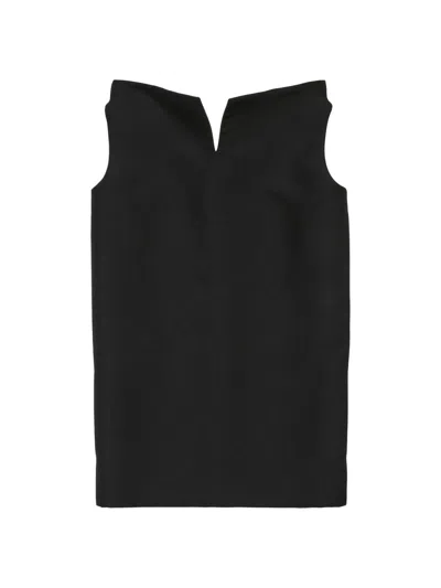 Balenciaga Vareuse Mini Dress In Black